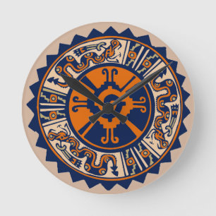 Maya Hunab Ku Runde Wanduhr