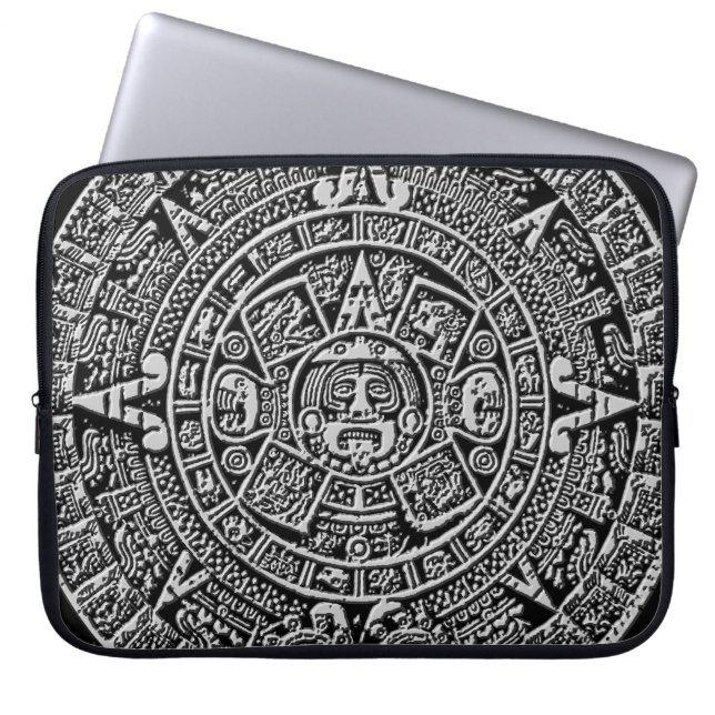 Maya-Kalender Laptopschutzhülle (Vorderseite)