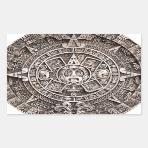 Maya-Kalender Rechteckiger Aufkleber