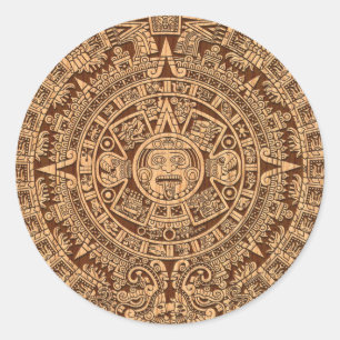 Maya-Kalender Runder Aufkleber