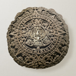 Maya-Kalender Rundes Kissen