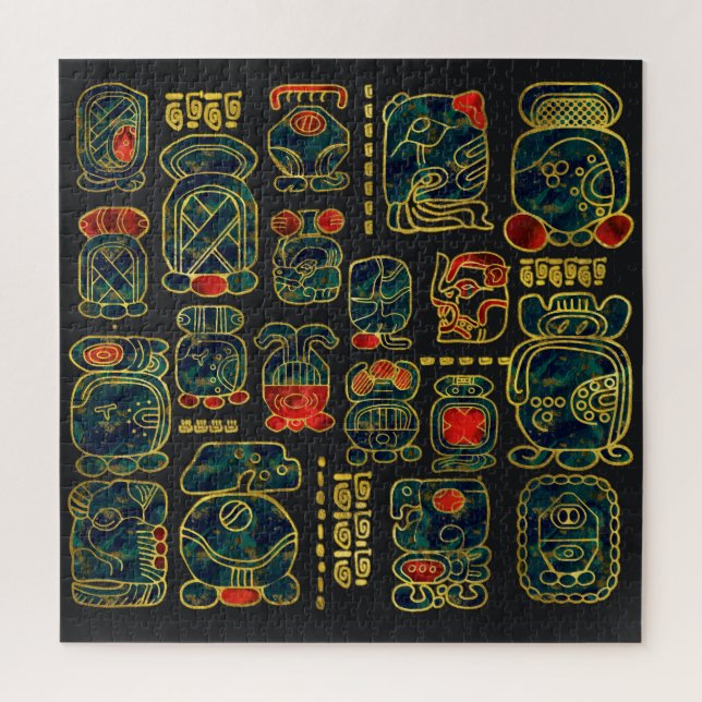 Maya-KalenderGlyphszusammensetzung (Vertikal)