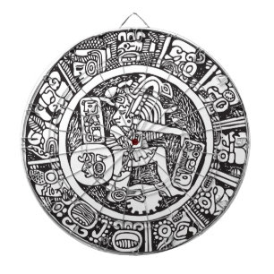 Maya-Kreis, mexikanische Hieroglyph(Maya) Dartscheibe