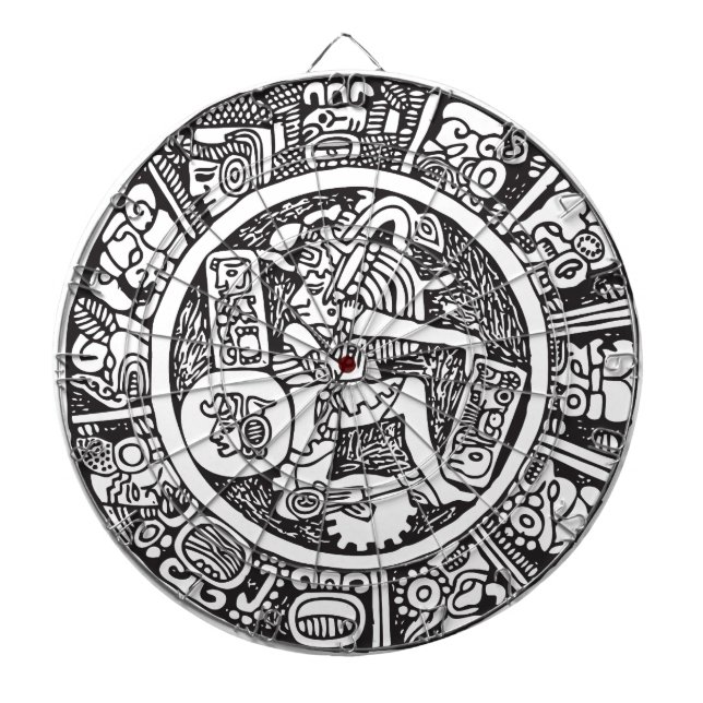 Maya-Kreis, mexikanische Hieroglyph(Maya) Dartscheibe (vorne)
