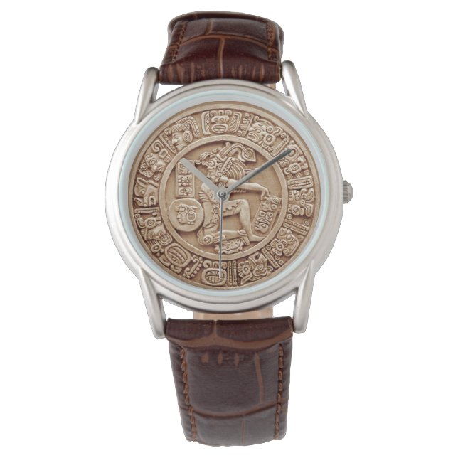 Maya-Landwirtschaftskalender Armbanduhr (Vorderseite)