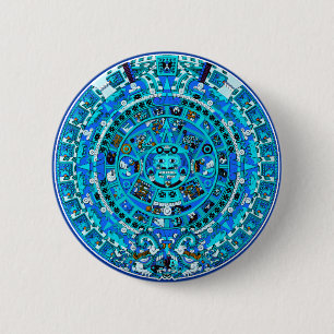 Maya Maya Aztec Doomsday Symbol ~ Button