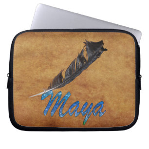 MAYA Native American Feather Laptop Sleeve