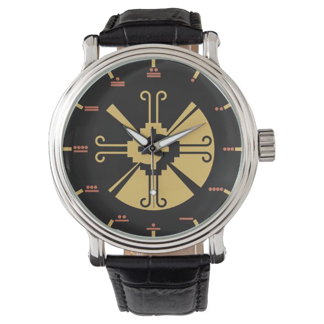 Maya numerals - Hunab Ku Watch. Armbanduhr (Vorderseite)