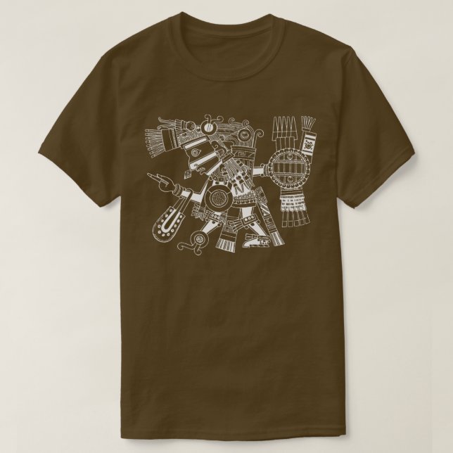 Maya patron deity Tezcatlipoca warrior Aztec India T-Shirt (Design vorne)