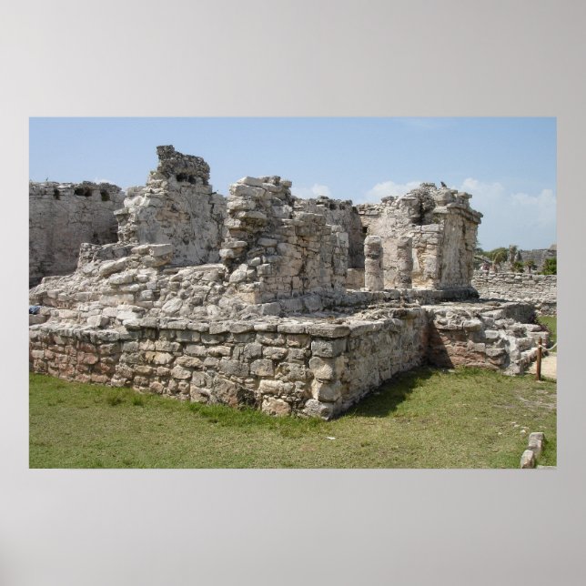 Maya Ruins, Tulum, Mexiko Poster (Vorne)