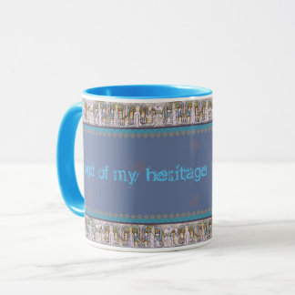 Maya-Schlangenmuster mit Diamantformen Tasse
