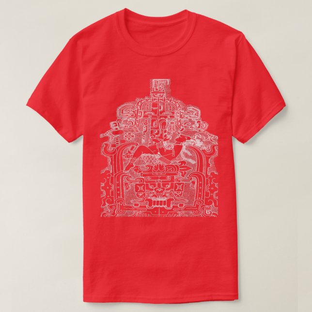 Maya Space Man Astronaut Maya K'inich Janaab Pak T-Shirt (Design vorne)