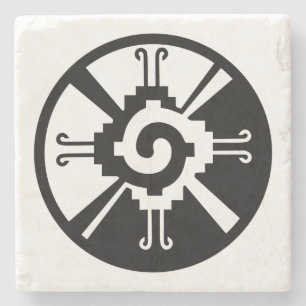 maya Symbol Glyph zentralamerikanische Zivilisatio Steinuntersetzer