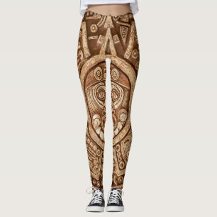 Maya Tribal Pagan: Ziertextur Leggings