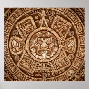 Maya Tribal Pagan: Ziertextur Poster