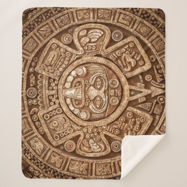 Maya Tribal Pagan: Ziertextur Sherpadecke (Vorderseite)