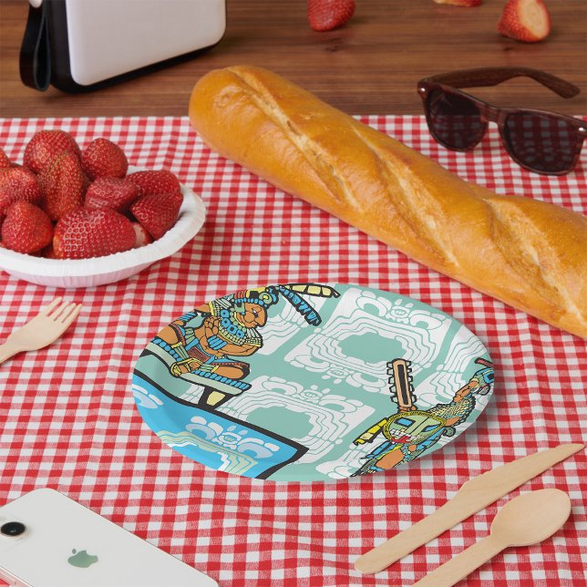 Maya Warrior and King Pappteller (Von Creator hochgeladen)