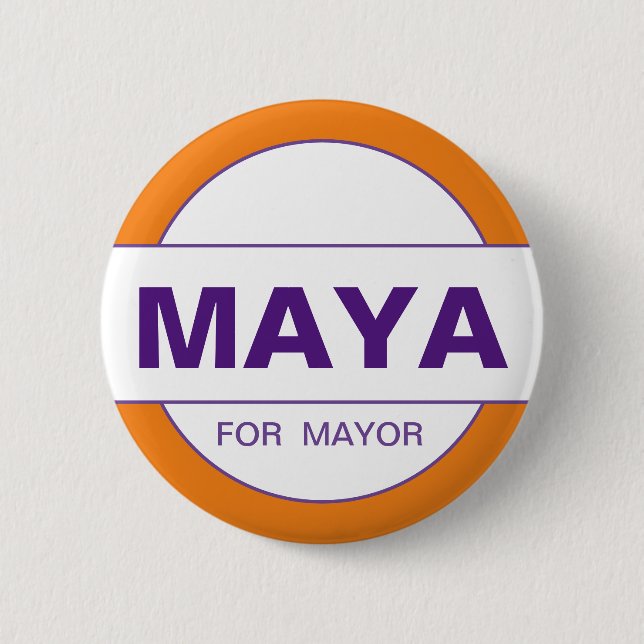 Maya Wiley für NYC Mayor 2021 Button (Vorderseite)