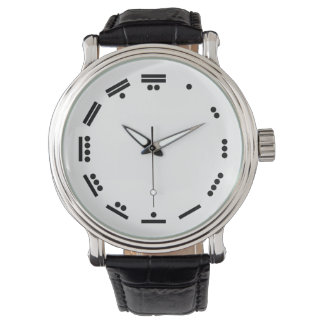 Maya-Zahlen, Maya-Zahlen (schwarz/weiß) Armbanduhr