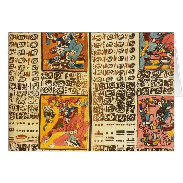 Mayadresden-Kodex-Auszüge (Vorderseite (Horizontal))