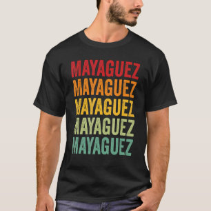 Mayaguez Landkreis Puerto Rico Rainbow Textentwurf T-Shirt