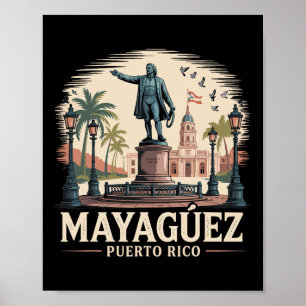Mayaguez Puerto Rico Andenken Poster