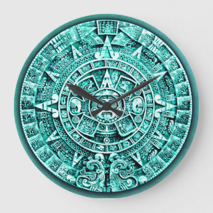 Mayakalender (1/2-stündige Stunden-Skala) Große Wanduhr