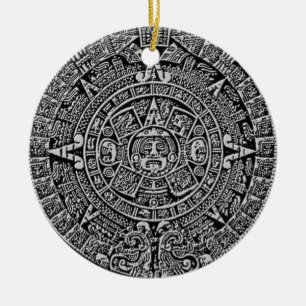 Mayakalender Keramik Ornament