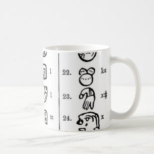 Mayan Alphabet Tasse
