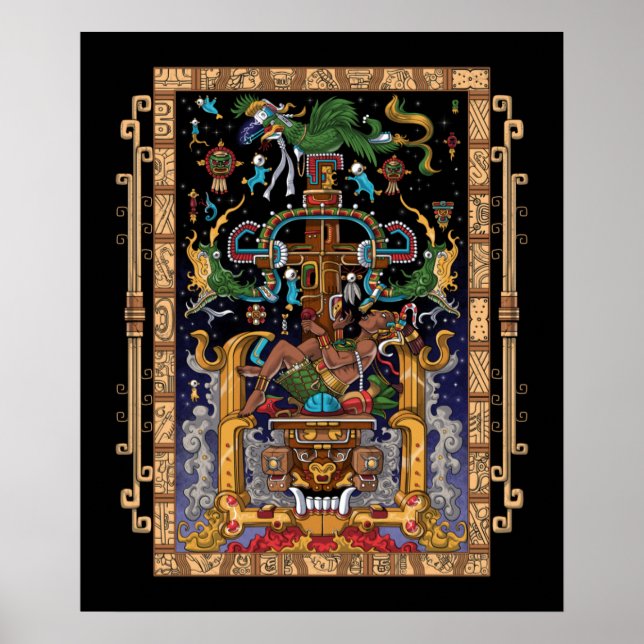 Mayan Astronaut King Pakal Poster (Vorne)