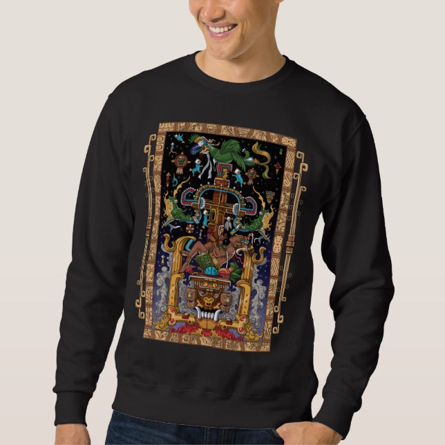 Mayan Astronaut King Pakal Sweatshirt (Vorderseite)