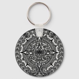 Mayan Aztec Calendar (schwarz) 21.12.2012 Schlüsselanhänger