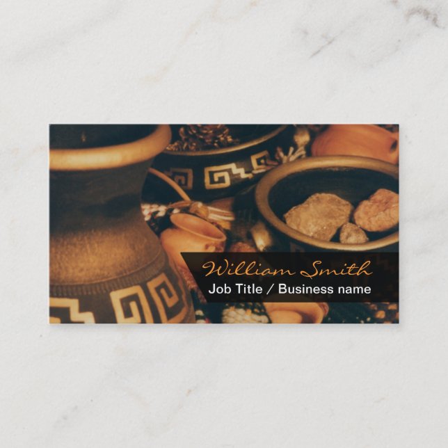Mayan/Aztec Style Business card Visitenkarte (Vorderseite)
