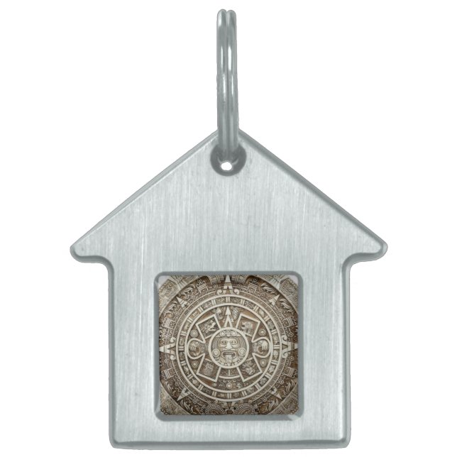 Mayan Calendar Pet ID tag Tiermarke (Vorderseite)