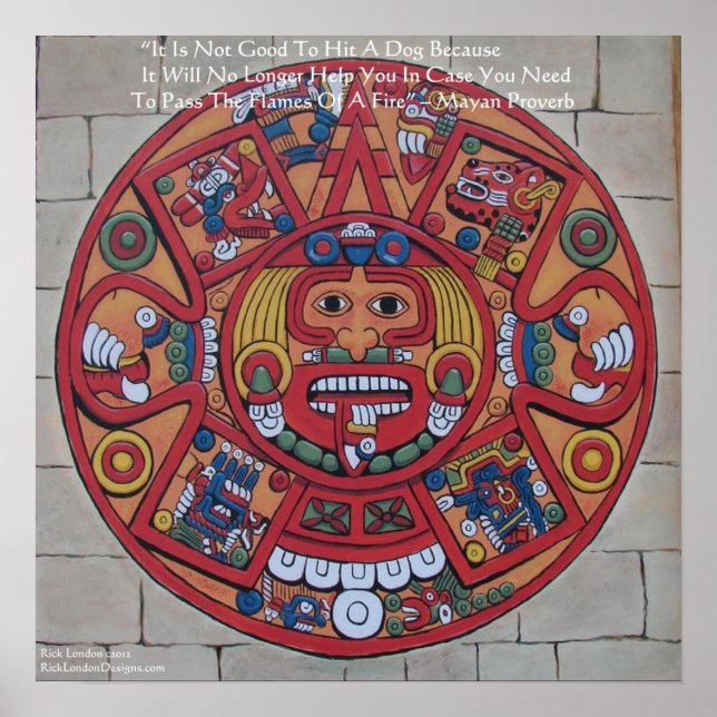 Mayan Calendar & Proverb Poster (Vorne)