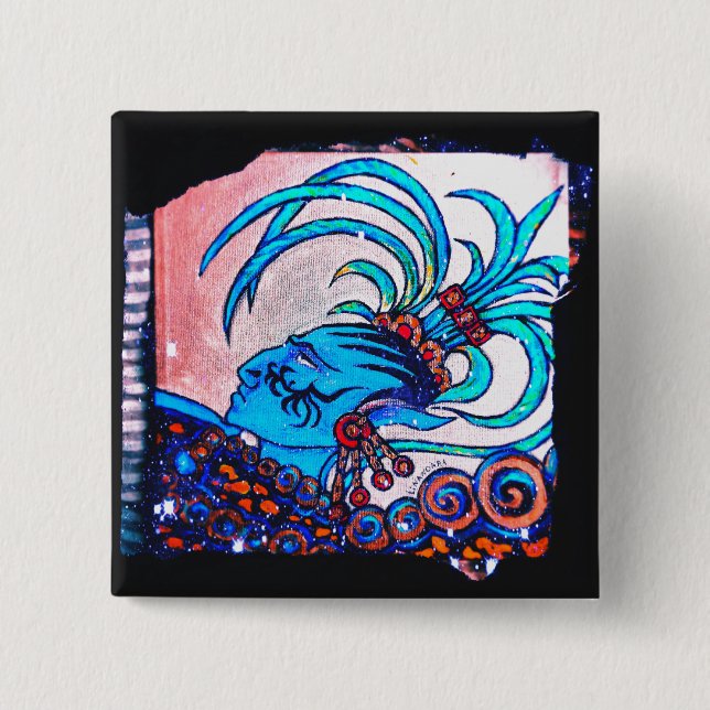 Mayan Elf: Trotz Button (Vorderseite)