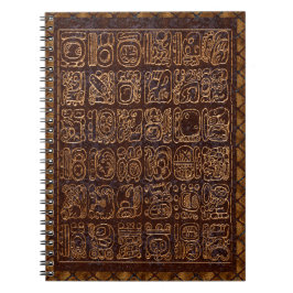 Mayan Hieroglyphics Panel Notizblock