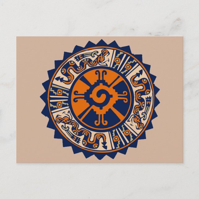 Mayan Hunab Ku Postkarte (Vorderseite)