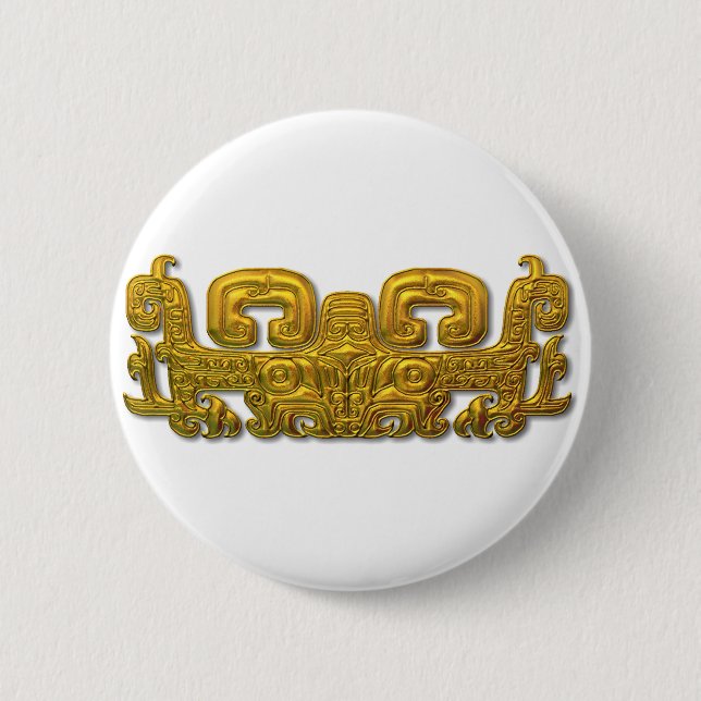 Mayan Jaguar - Gold Button (Vorderseite)