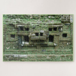 Mayan Jaguar Mask Temple Sehenswürdigkeit Lamanai 