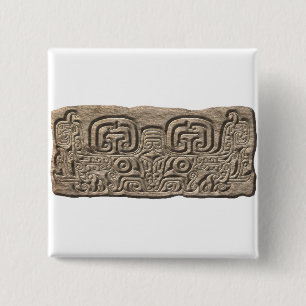 Mayan Jaguar-stone Button