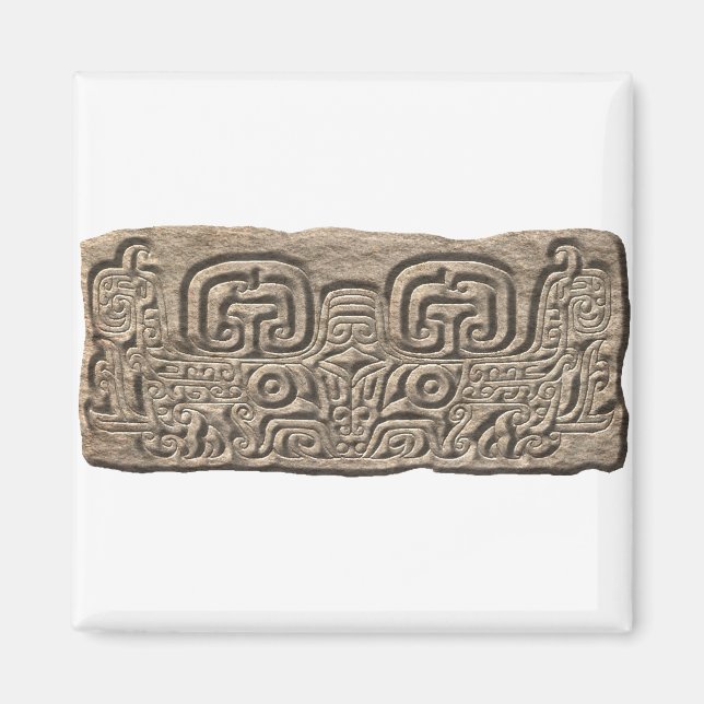 Mayan Jaguar-stone Magnet (Vorne)