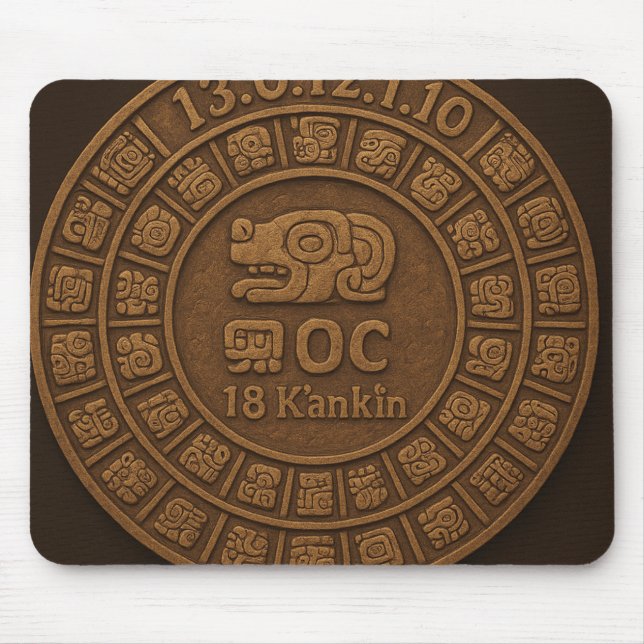 🖱️ Mayan Long Count Mouse Pad Mousepad (Vorne)