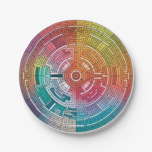 Mayan Mosaic Marvel 02 Pappteller (Vorderseite)