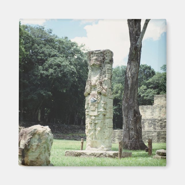Mayan Ruins City of Copan Honduras Foto Magnet (Vorne)