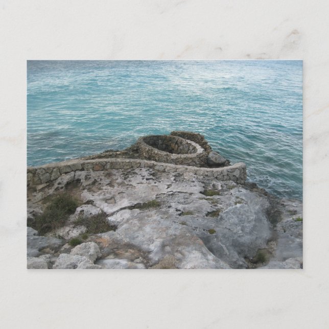 Mayan Ruins, Isla Mujeres, Mexiko Postkarte (Vorderseite)