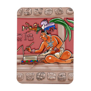 Mayan Scribe Magnet