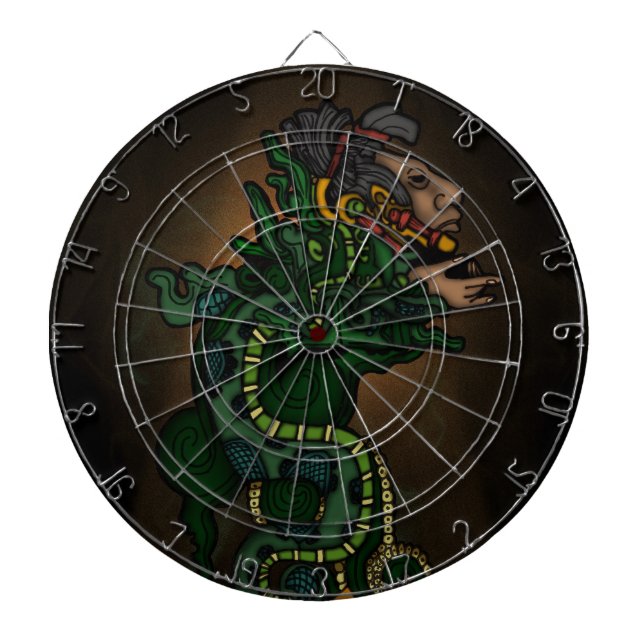 Mayan Serpent God Dartscheibe (vorne)