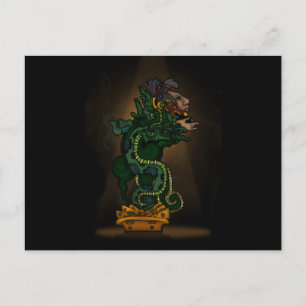 Mayan Serpent God Postkarte