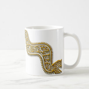Mayan Serpent-gold Kaffeetasse